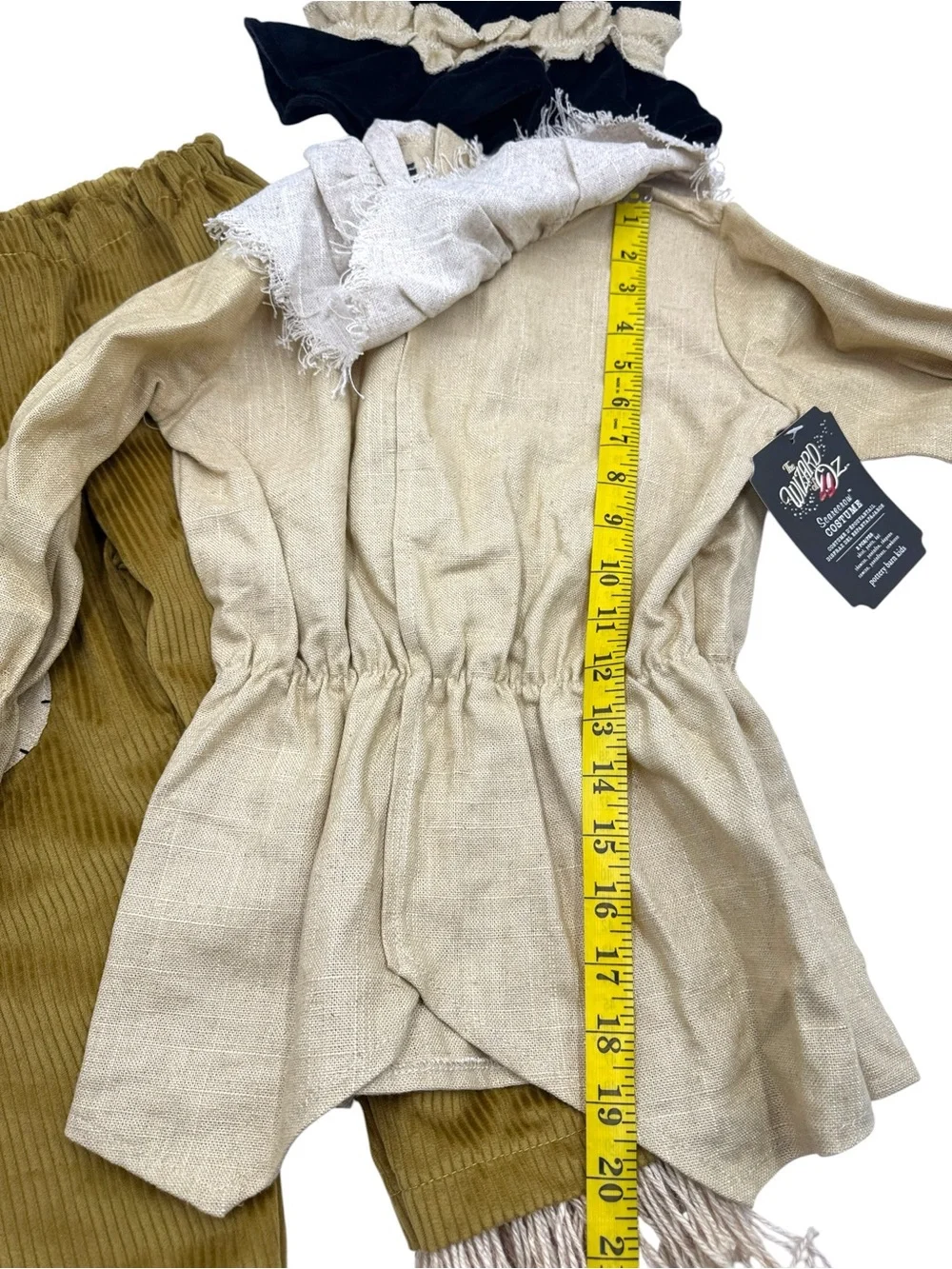 Pottery Barn Kids Wizard of Oz Scarecrow Halloween Costume 3 Pc Set Size 4-6